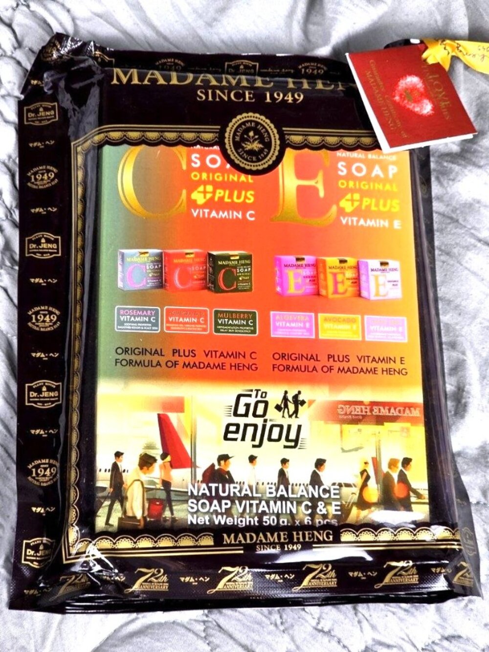 Madame Heng Vitamin C & E Soap Set 6x50g Herbal Natural Balance Thailand